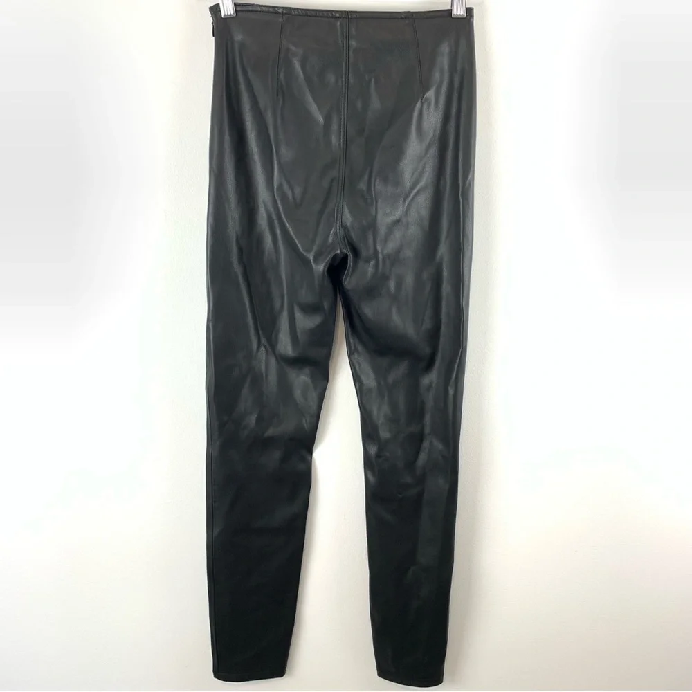 Free People We The Free Spitfire Stacked Skinny Pants Faux Leather Size 25